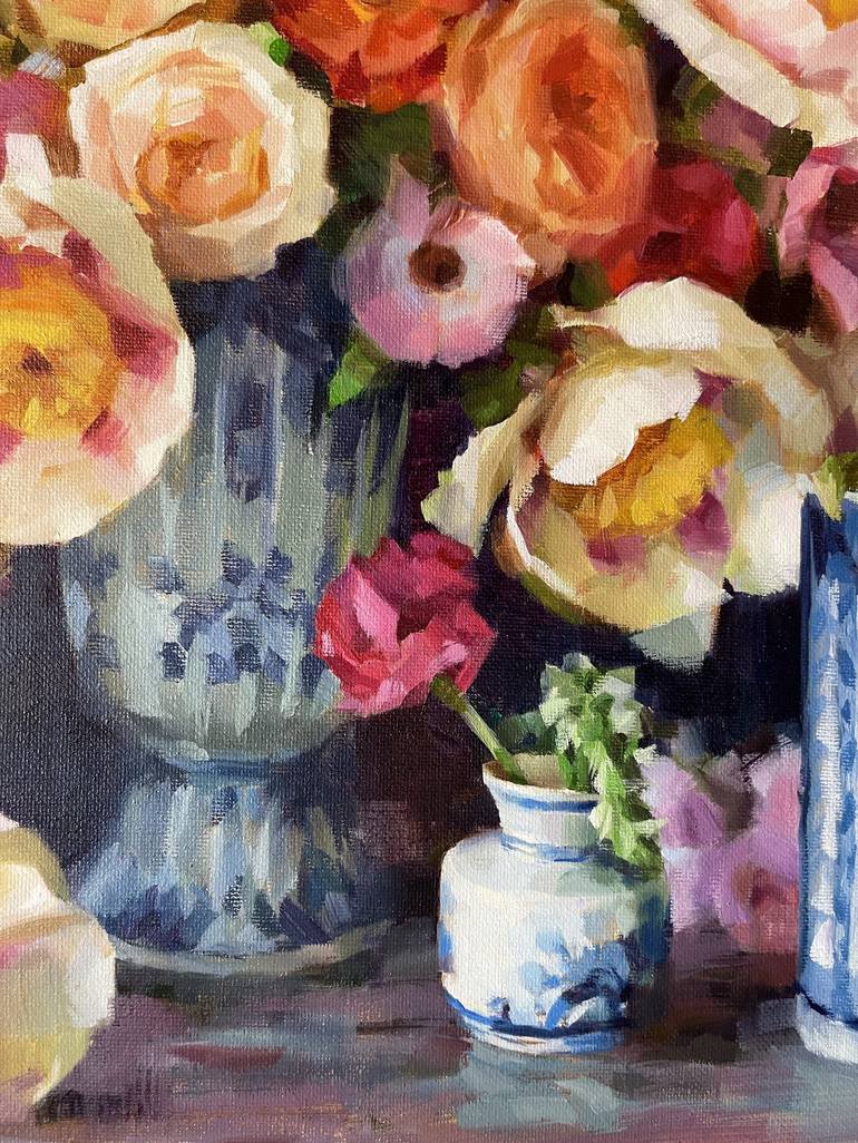 Original Floral Painting by Sergey Chebyshev