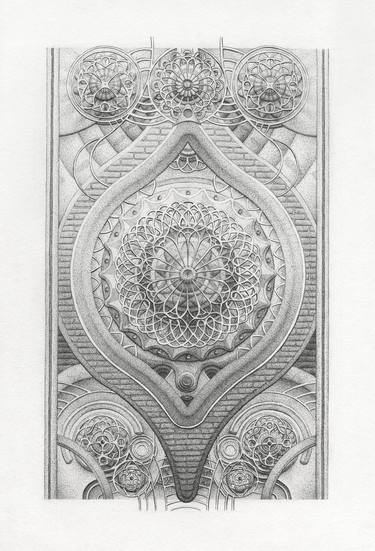 Original Geometric Drawing by Wincenty Wójcik