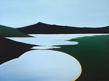 Original Minimalism Landscape Paintings by Stephen M D Day