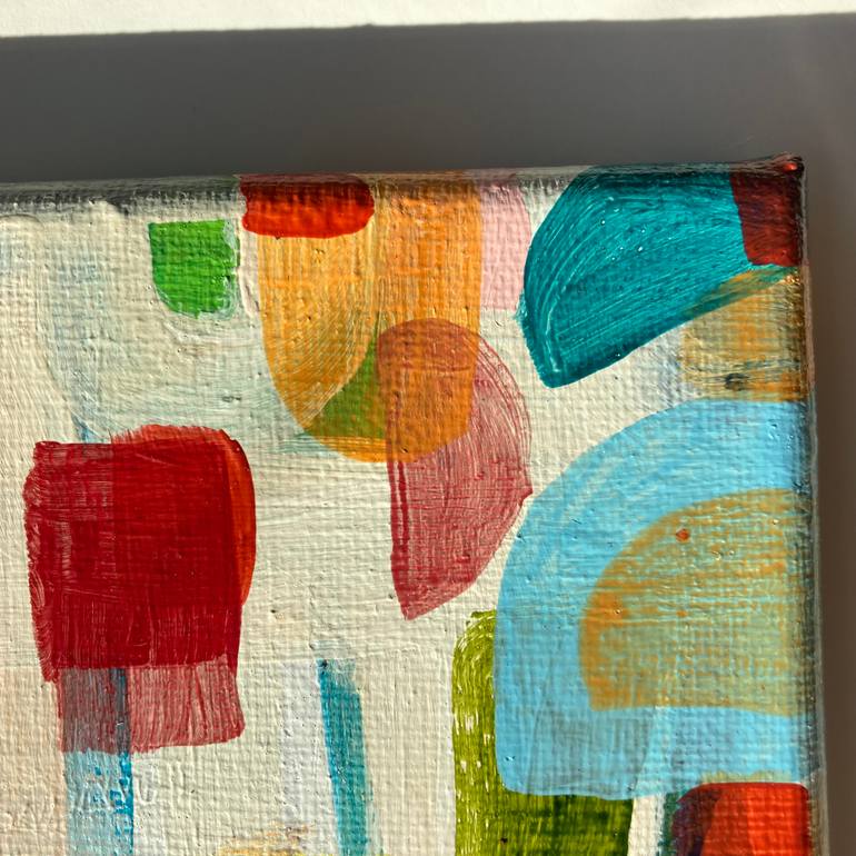 Original Abstract Geometric Painting by Silvia Mihai