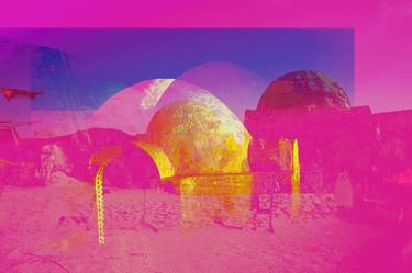 Original Abstract Architecture Digital by Karen Platt