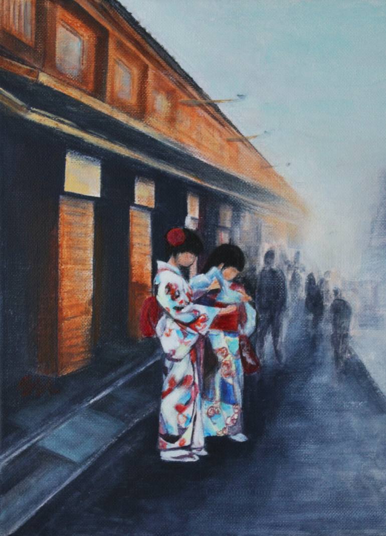 Original Figurative People Painting by Jane See