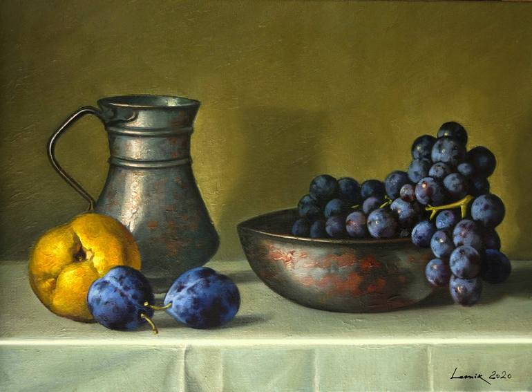 Print of Fine Art Still Life Painting by Lernik Stepanyan