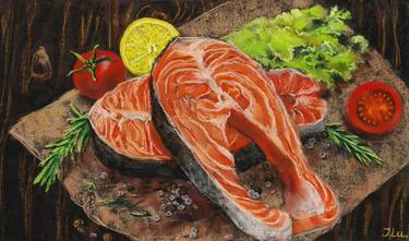 Print of Fine Art Food Drawings by Julia Lu