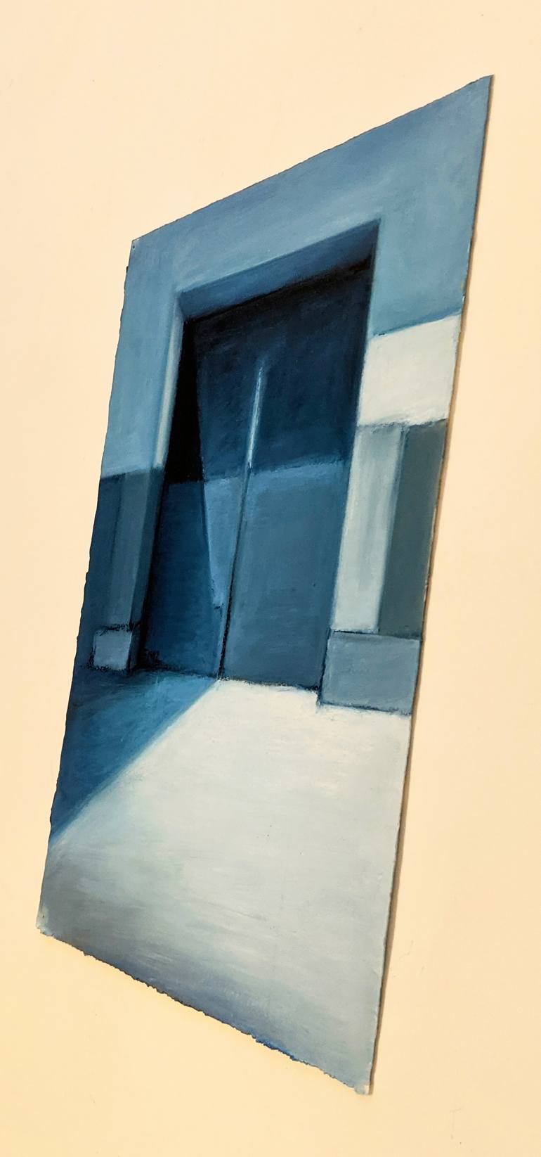 Original Contemporary Architecture Painting by Elena Marti 