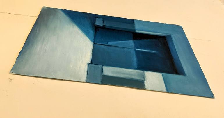 Original Contemporary Architecture Painting by Elena Marti 