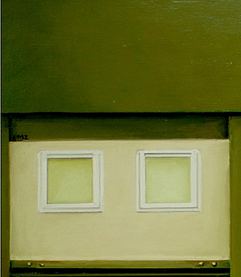 Original Abstract Architecture Painting by Elena Marti 