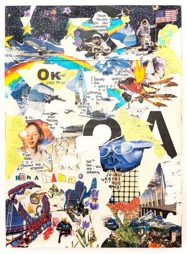 Original Abstract Collage by Dylan Bardoe