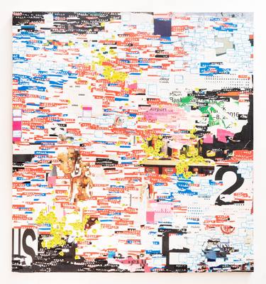 Original Abstract Expressionism Abstract Collage by Dylan Morris