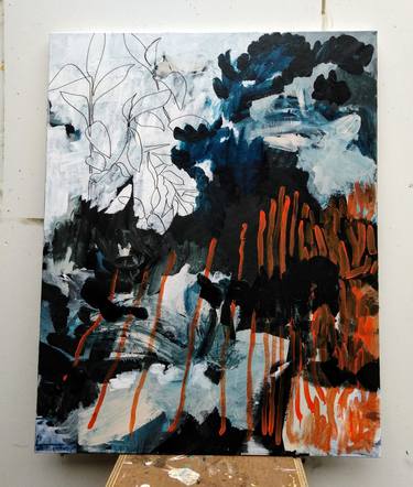 Original Abstract Expressionism Abstract Paintings by Noor Deleeuw
