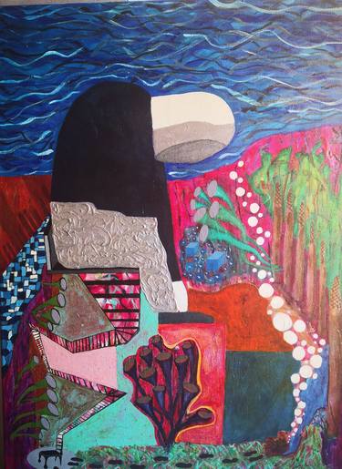 Original Abstract Expressionism Abstract Painting by Matt Tewes