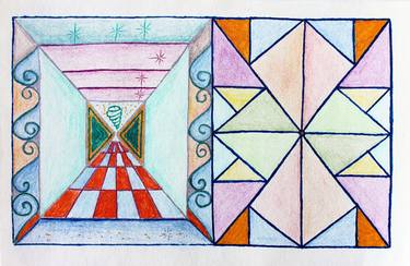 Original Geometric Drawing by Adolfo Medina