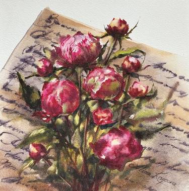 Original Impressionism Floral Paintings by Alina Karpova