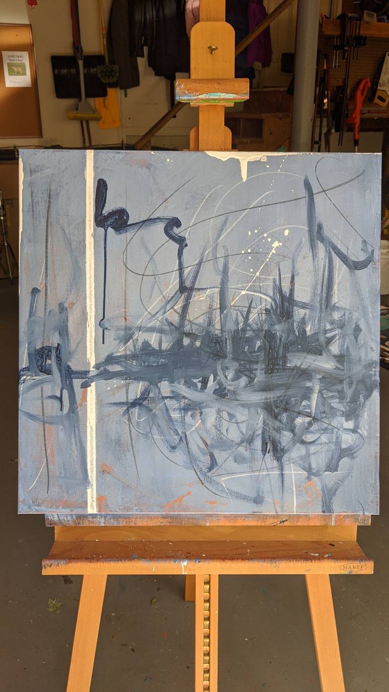 Original Abstract Expressionism Abstract Painting by Courtney Hoelscher