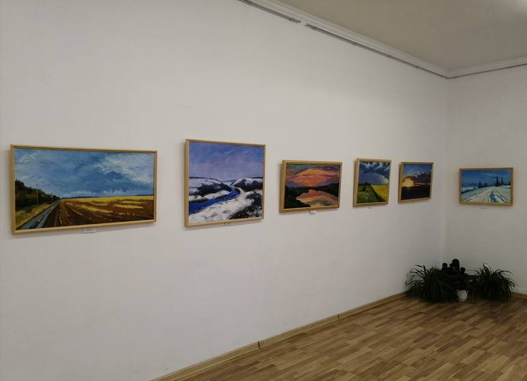 Original Expressionism Landscape Painting by Andrey Nesterov