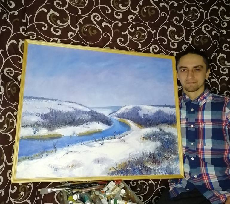 Original Expressionism Landscape Painting by Andrey Nesterov