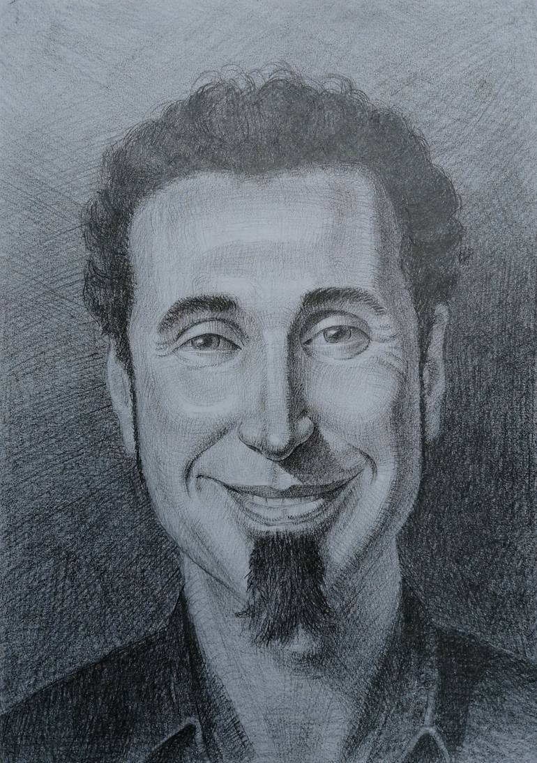 Pencil portrait Serj Tankian Drawing by Andrey Nesterov | Saatchi Art