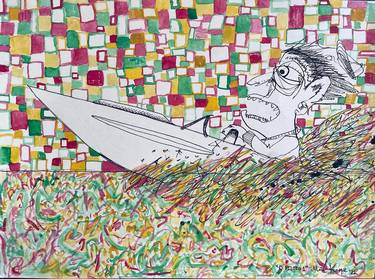Print of Pop Art Boat Paintings by Matt Kaye