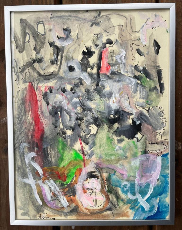 Original Abstract Expressionism Abstract Painting by Matt Kaye