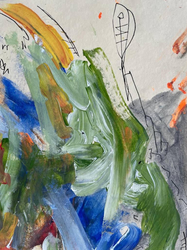 Original Abstract Expressionism Abstract Painting by Matt Kaye