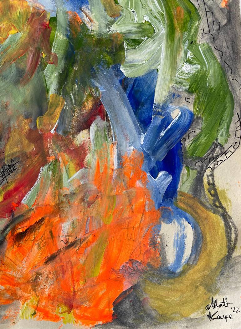 Original Abstract Expressionism Abstract Painting by Matt Kaye