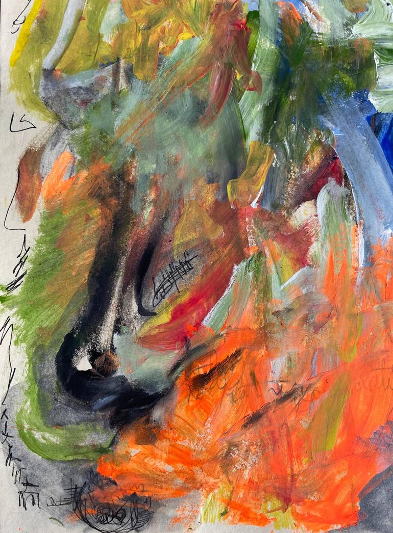Original Abstract Expressionism Abstract Painting by Matt Kaye