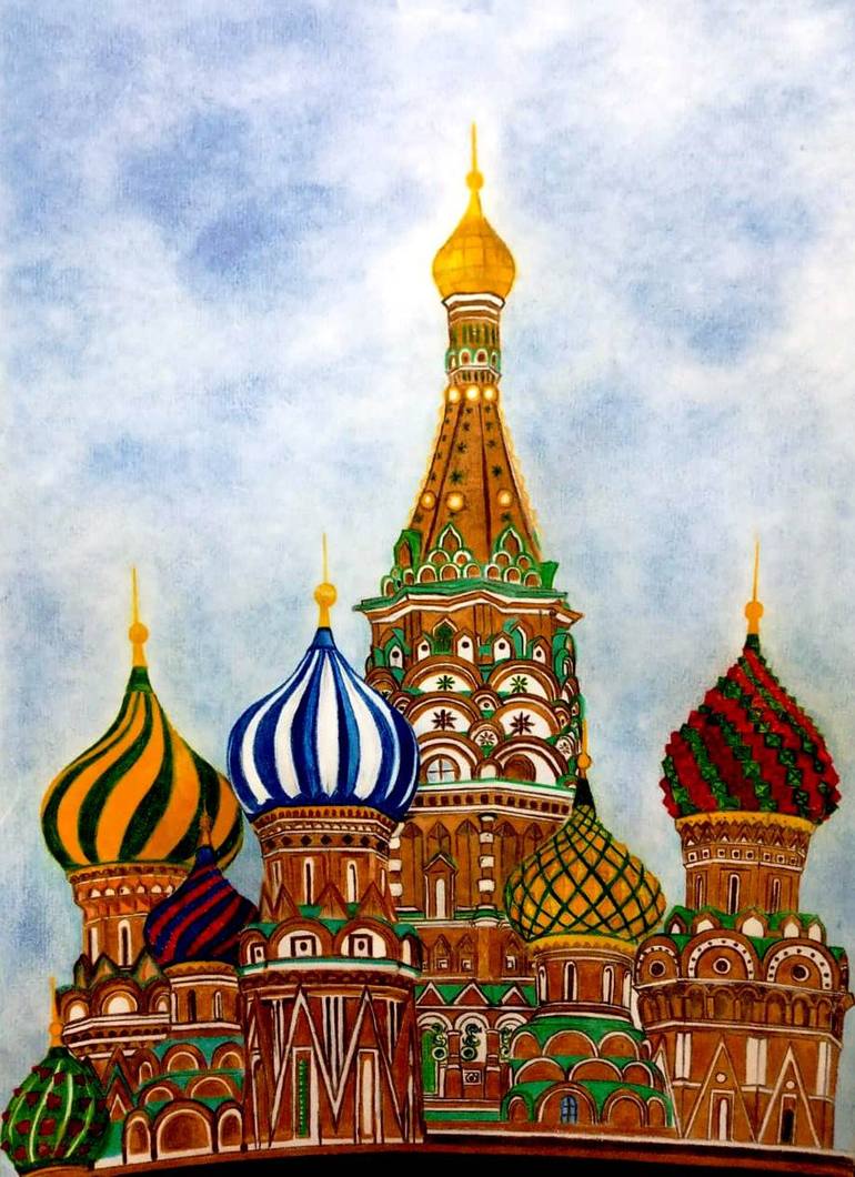 Kremlin Moscow Drawing By Manuchahar Ali Saatchi Art