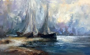 Original Expressionism Seascape Paintings by vladimer sharashidze