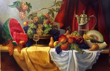 Print of Food & Drink Paintings by vladimer sharashidze