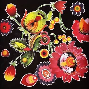 Print of Floral Paintings by Zuha Zainab