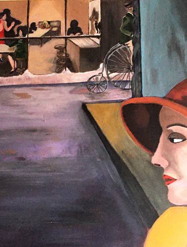 Original Expressionism Women Paintings by patrizia cavagnaro