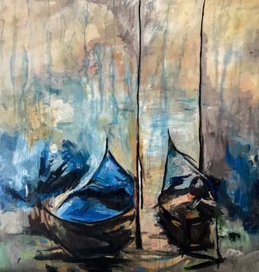 Print of Boat Paintings by shahana afaq