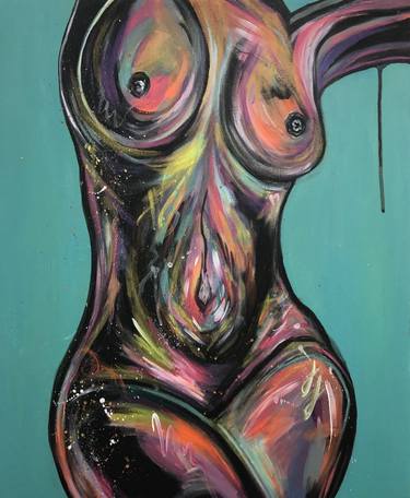 Print of Abstract Nude Paintings by Hannah Stone