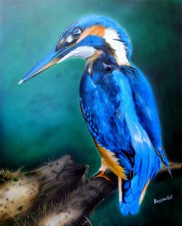 Kingfisher painting thumb