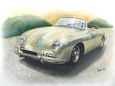 Original Realism Automobile Paintings by Benjamin Self