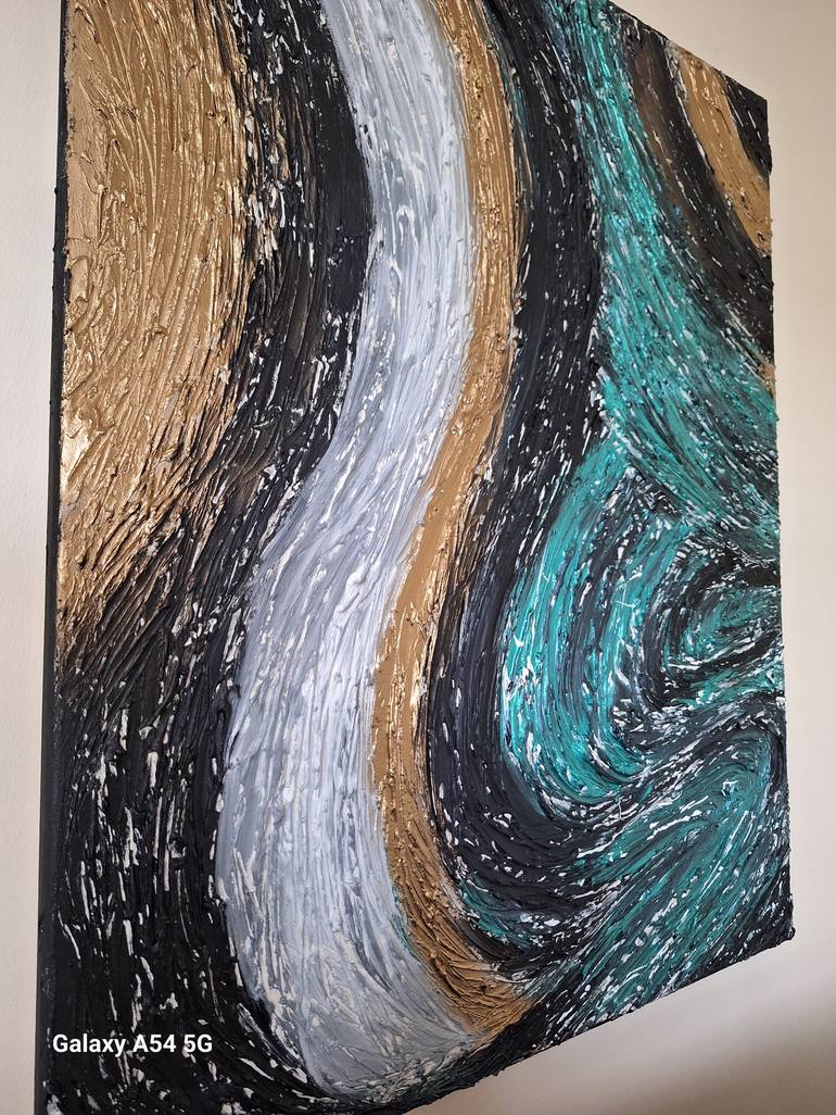 Original Abstract Expressionism Abstract Painting by Tayyaba Hafeez