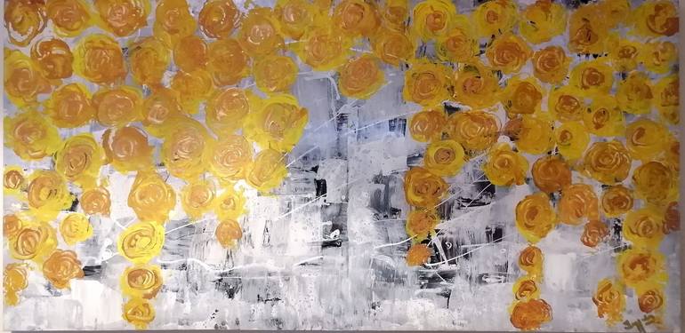 Original Abstract Expressionism Abstract Painting by Tayyaba Hafeez