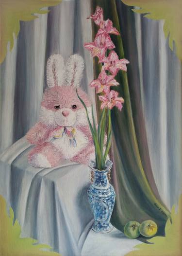 Baby Favorite iris bunny pink with pink green apples for the world best girl daughter niece granddaughter thumb