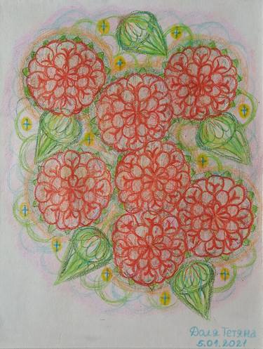 Print of Figurative Floral Drawings by Tanya Dolya