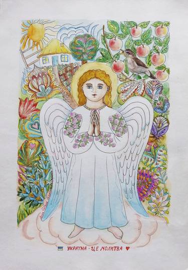 Angel. Ukraine is Prayer. The nightingale sings and praises God! thumb