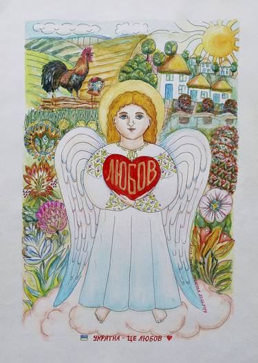 Original Illustration Religious Paintings by Tanya Dolya