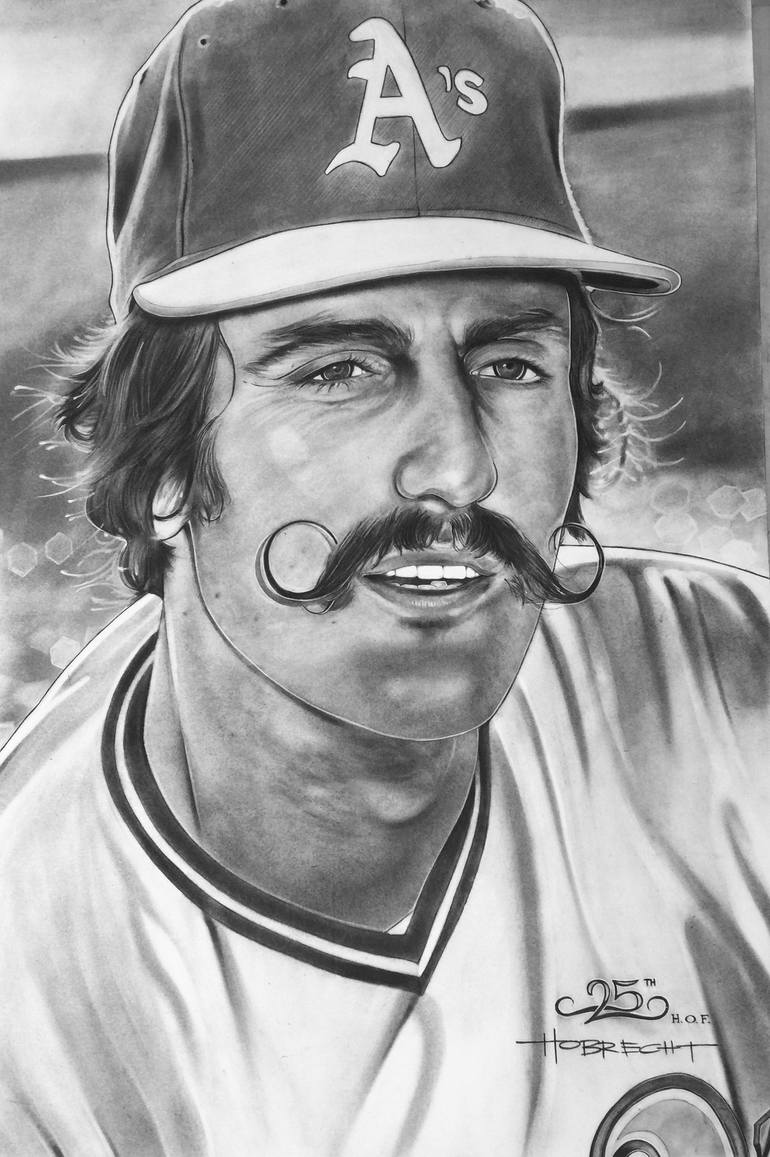 Rollie Fingers - Limited Edition of 100 Printmaking by Dave Hobrecht