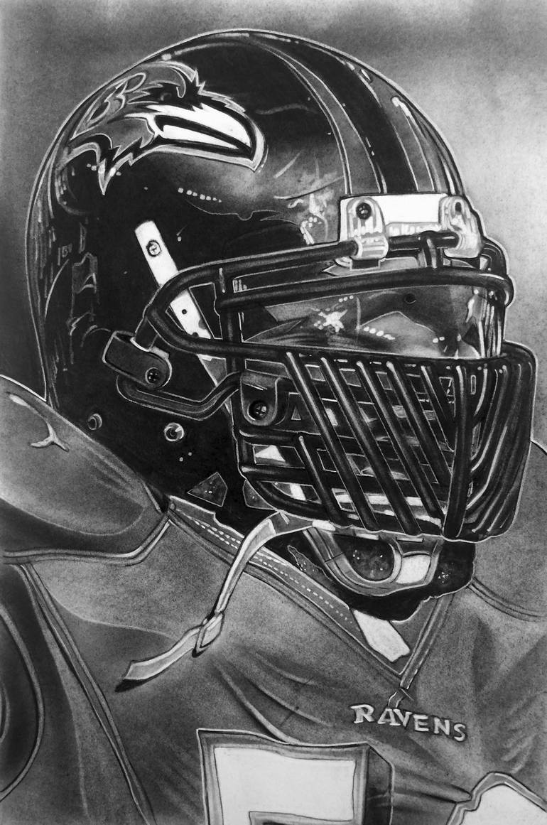 Baltimore Ravens Helmet - Limited Edition of 100 Printmaking by