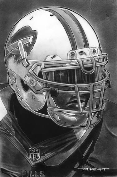 Jacksonville Jaguars Helmet - Limited Edition of 500 Printmaking by Dave  Hobrecht