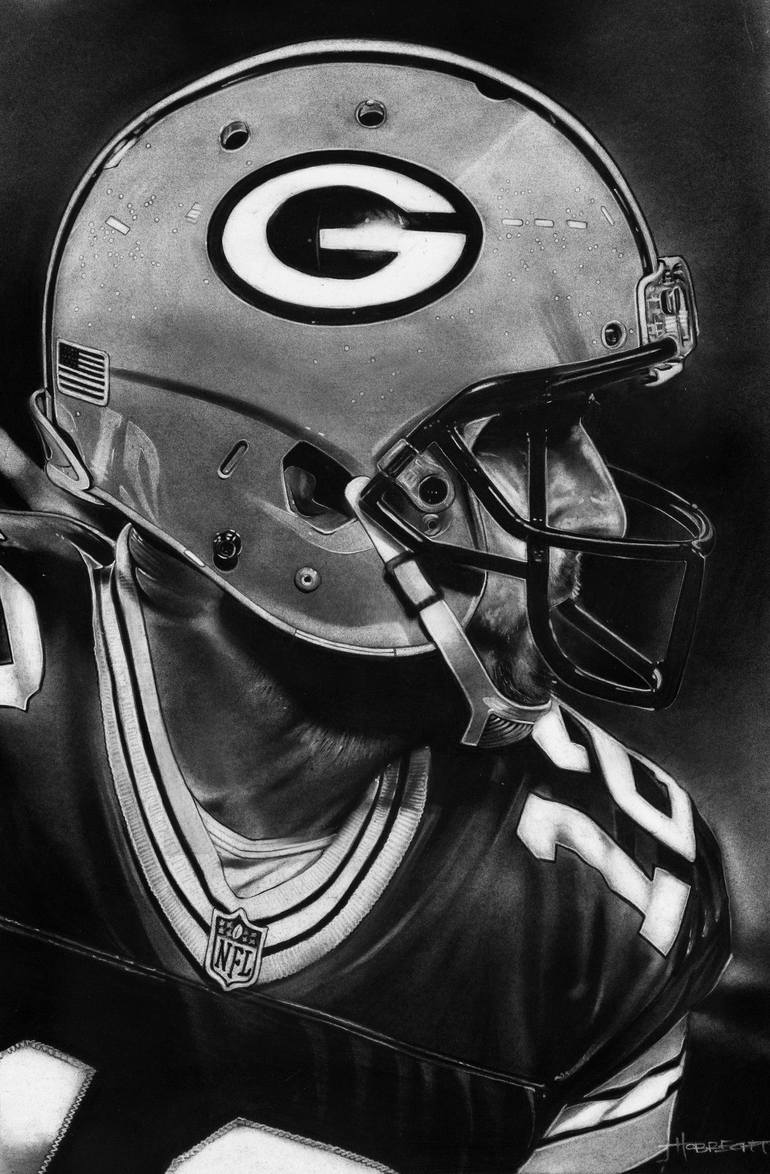 Aaron Rodgers Helmet - Limited Edition of 500 Art Print