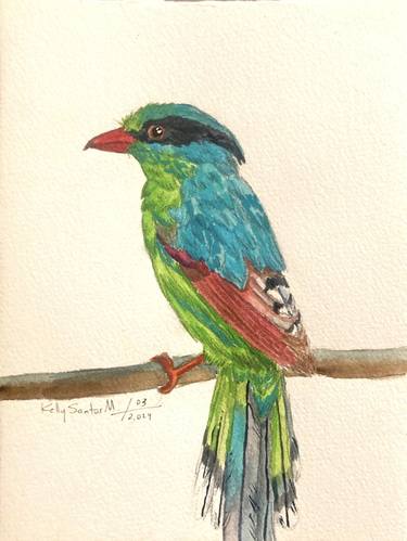 Common green magpie thumb