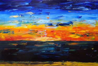 Original Abstract Landscape Paintings by Kelly Santos