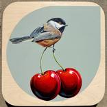Chickadee on Top by Marie Lavallee