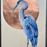 Blue Heron Sunset by Marie Lavallee