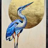 Blue Heron Sunrise by Marie Lavallee